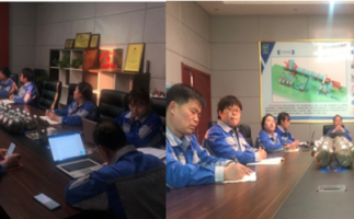 努力工作，健康生活，艾灸培訓中